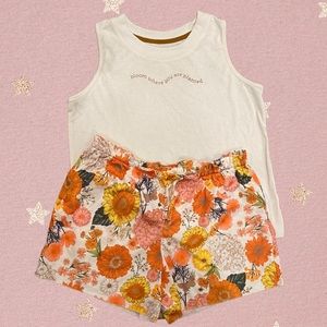 Art Class Girls Bloom Pajama Set Kids 18 Women’s M